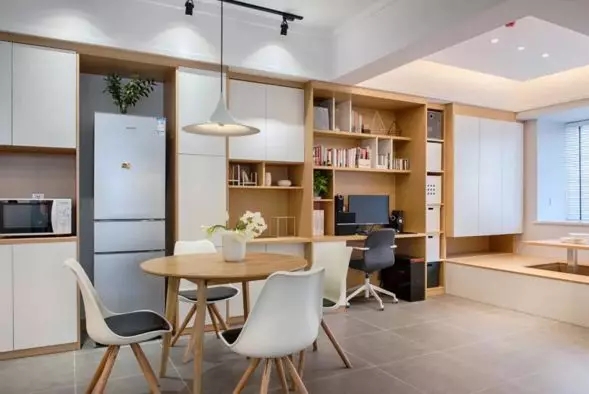 61㎡小窝，次卧改成开放式榻榻米休闲区，也非常不错！