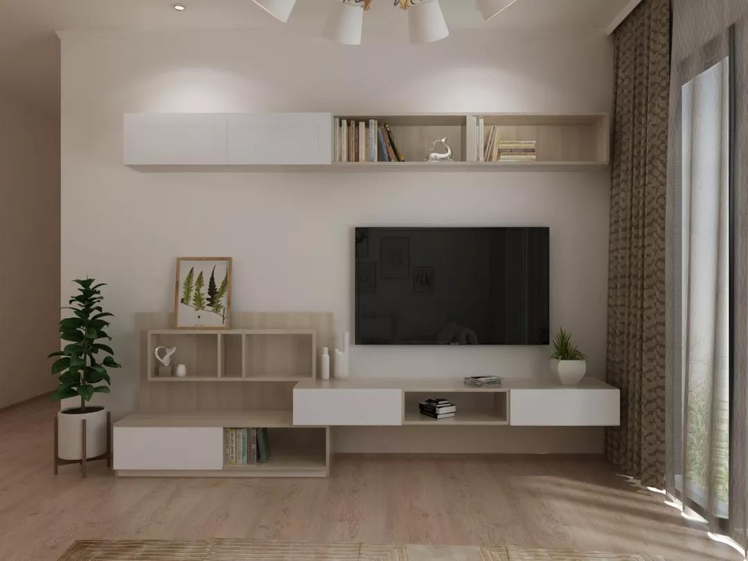 现代日式电视柜设计案例，自然简洁，沉静干练！