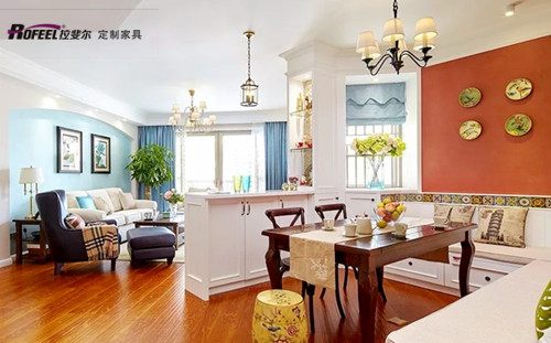 砌墙？不不不，用白色矮柜隔断就好了