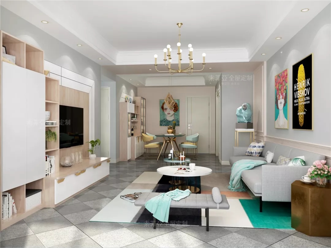 拉斐尔定制家具 榻榻米衣柜书架·小户型福音