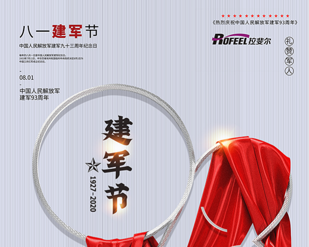 拉斐尔热烈庆祝中国人民解放军建军93周年