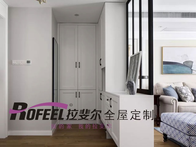 拉斐尔全屋定制 | 这样设计玄关，收纳、落尘一步搞定！