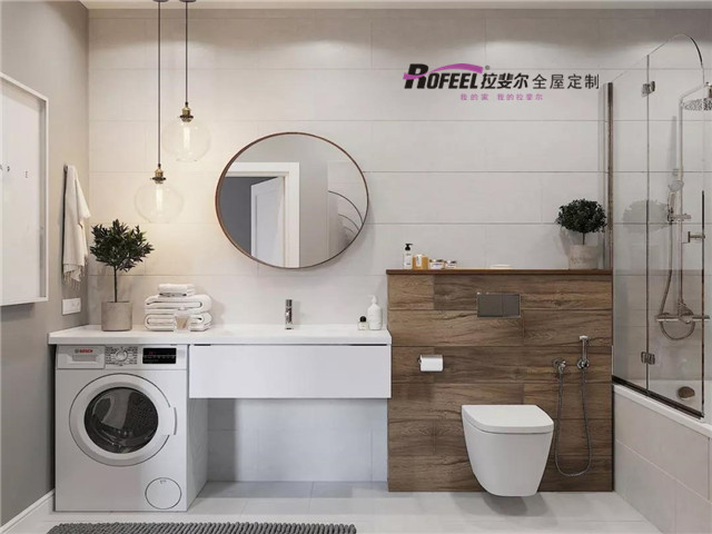拉斐尔全屋定制|小卫生间如何放洗衣机？拉斐尔告诉你怎么放！