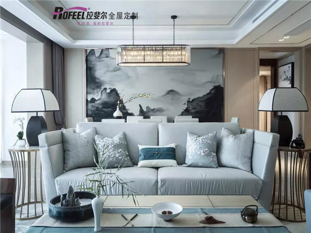 拉斐尔全屋定制|4款新中式背景墙，每一款都很惊艳！