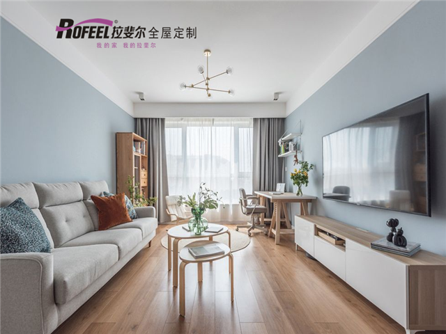 拉斐尔全屋定制|70㎡奇葩户型大改造，一家三口居住超温馨~