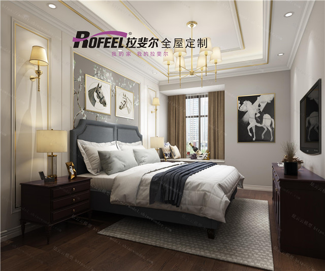 拉斐尔全屋定制|美式风格卧室案例借鉴，尽显低调与奢华！