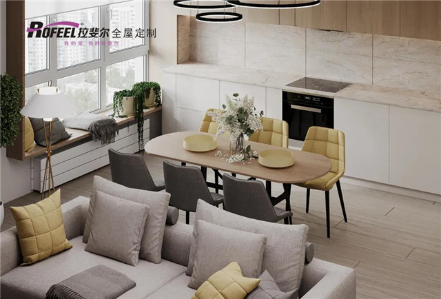 拉斐尔全屋定制|极简风+柠檬黄，这才是年轻人想要的家！